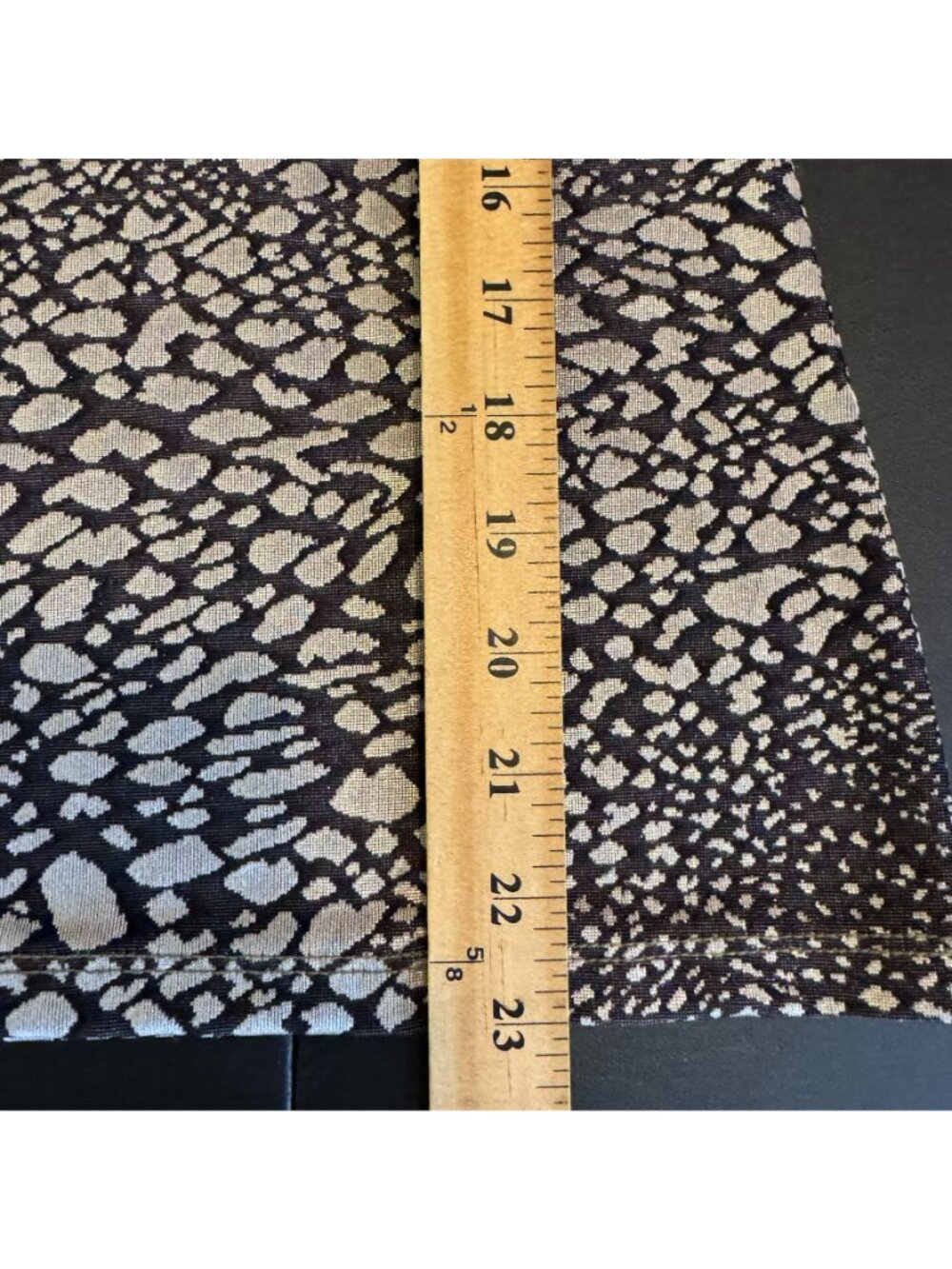 Vintage Y2K Metallic Animal Print Going Out Top, Long Sleeve Cowl Neck, Small - Picture 6 of 7